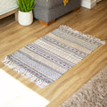 White Aztec Cotton Rug