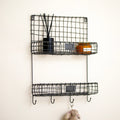 Wire Metal 2 Tier Wall Shelf