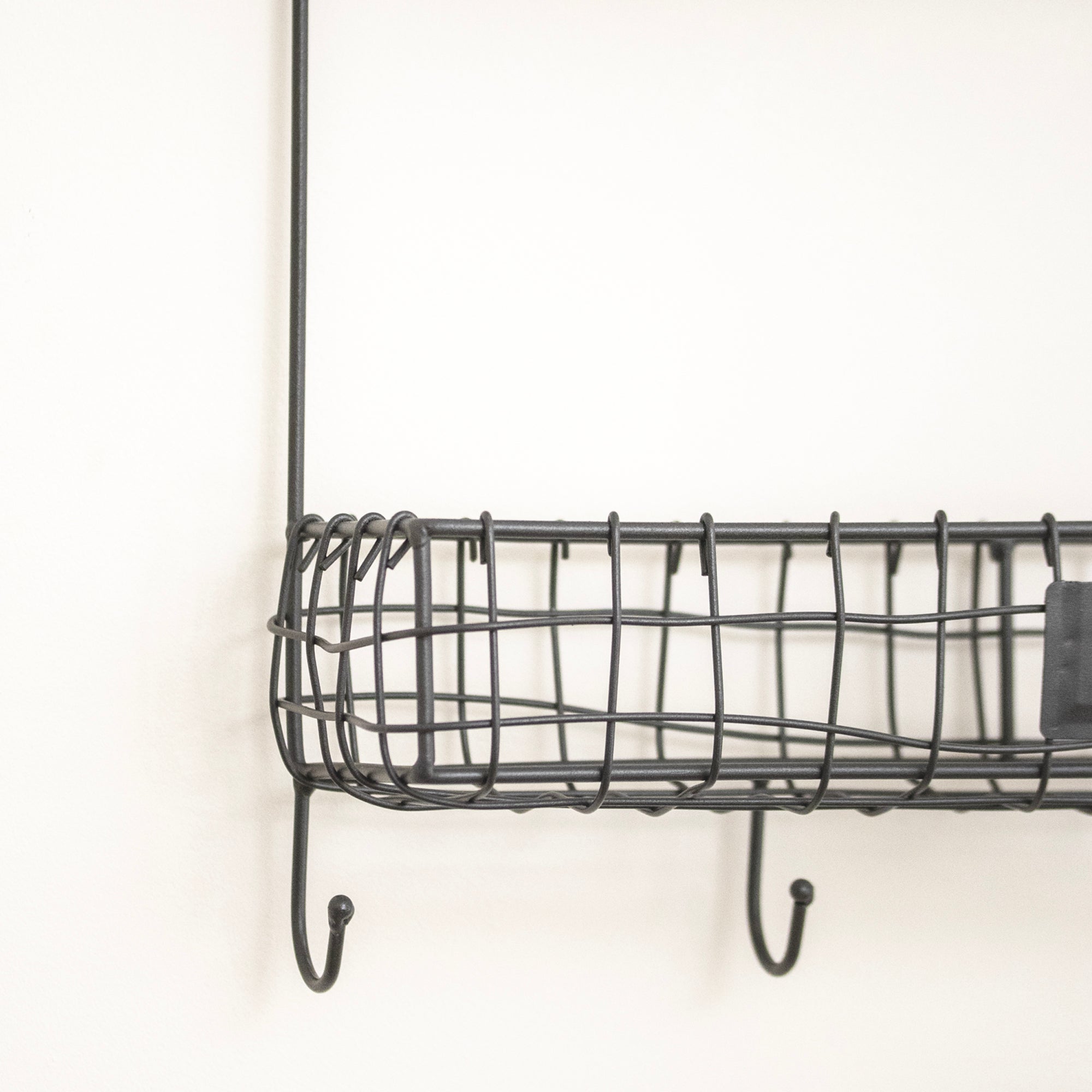 Wire Metal 2 Tier Wall Shelf