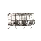 Wire Metal 3 Compartment Storage Rack
