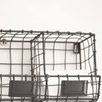 Wire Metal 3 Compartment Storage Rack