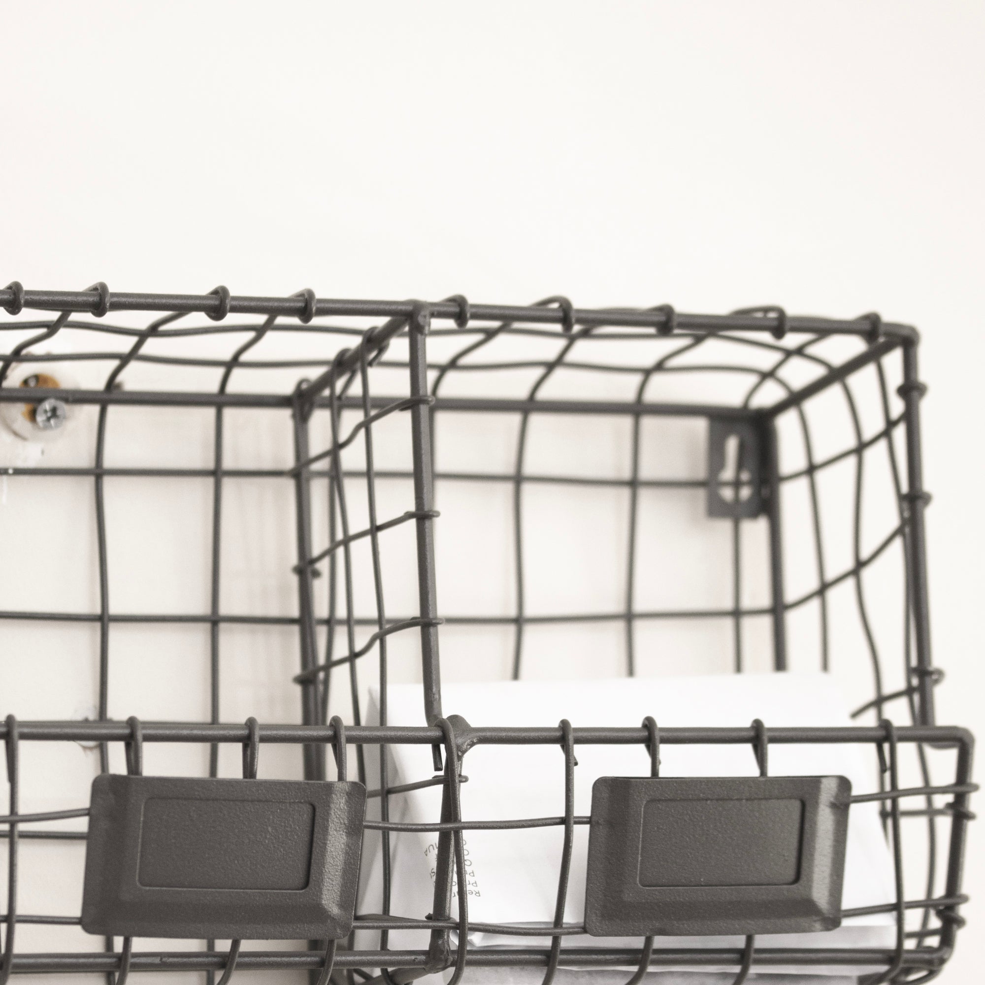 Wire Metal 3 Compartment Storage Rack