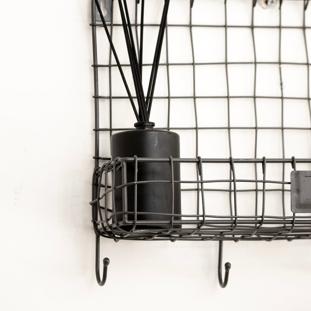 Wire Metal Wall Basket Shelf