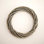 Antique Wash Grey Willow Round Wreath