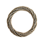Antique Wash Grey Willow Round Wreath