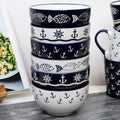 Set Of 6 Marine Cereal Bowls