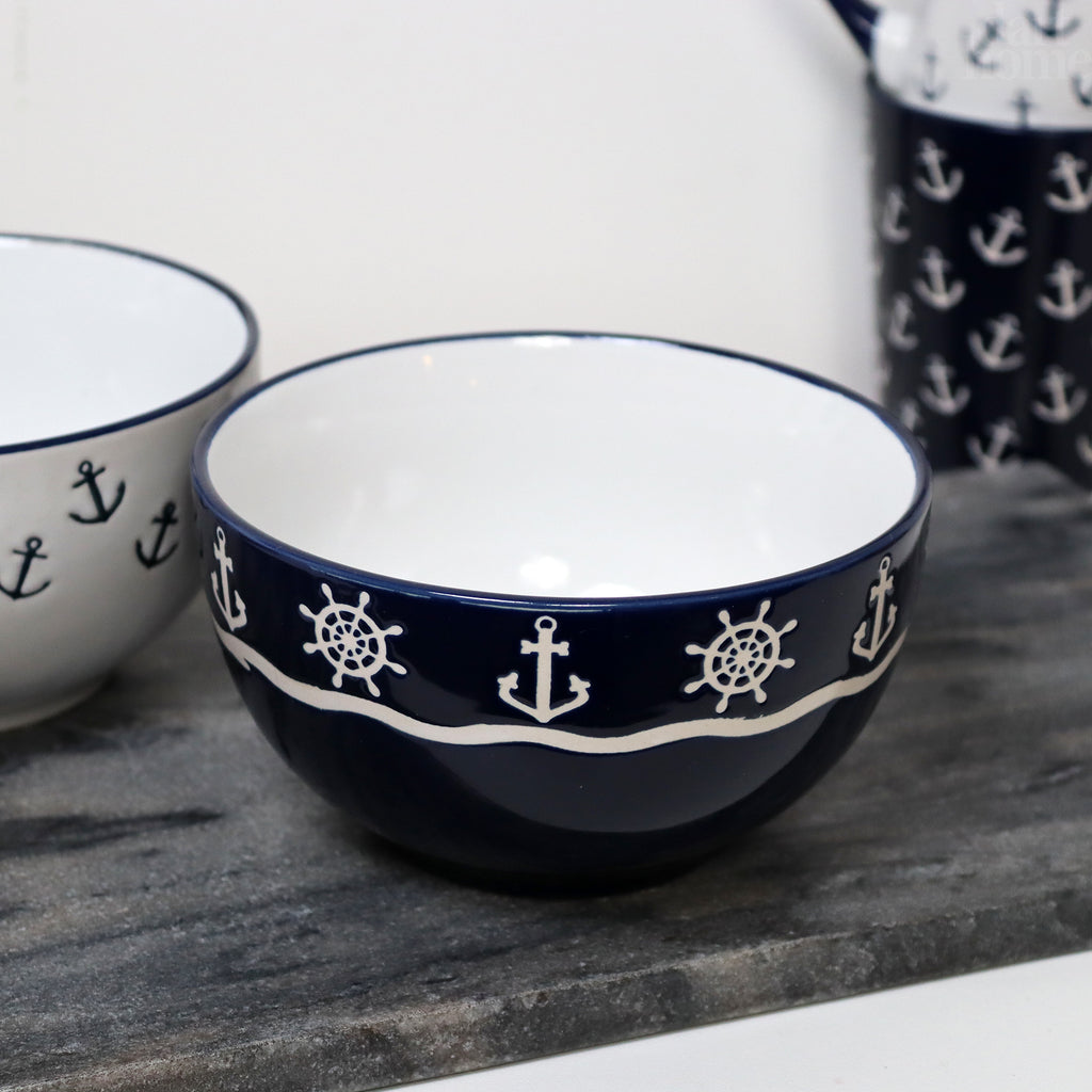 Set Of 6 Marine Cereal Bowls