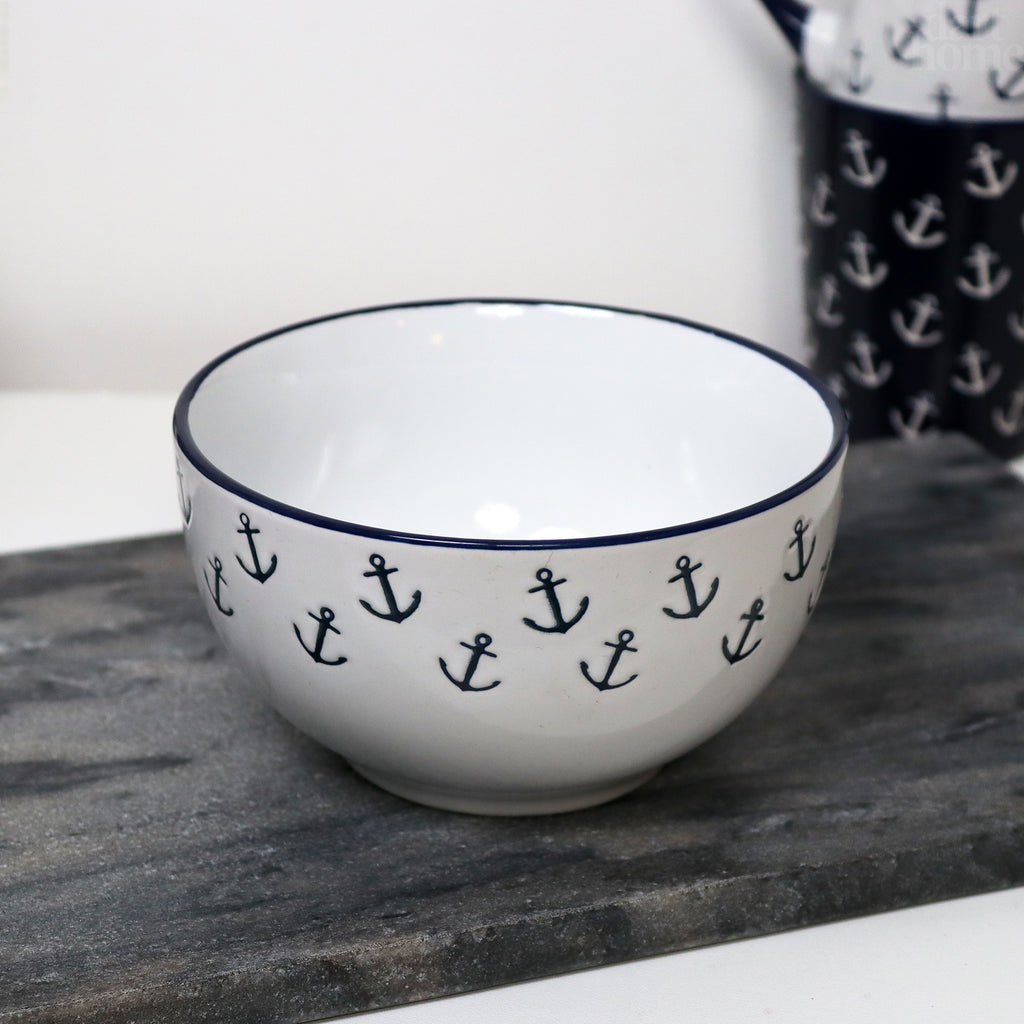 Set Of 6 Marine Cereal Bowls
