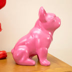 Pink French Bulldog Statue