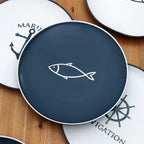 Set Of 6 Nautical Side Plates