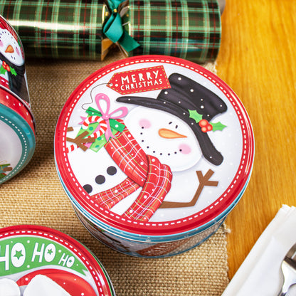 Set Of 3 Christmas Character Cake Tins Nest