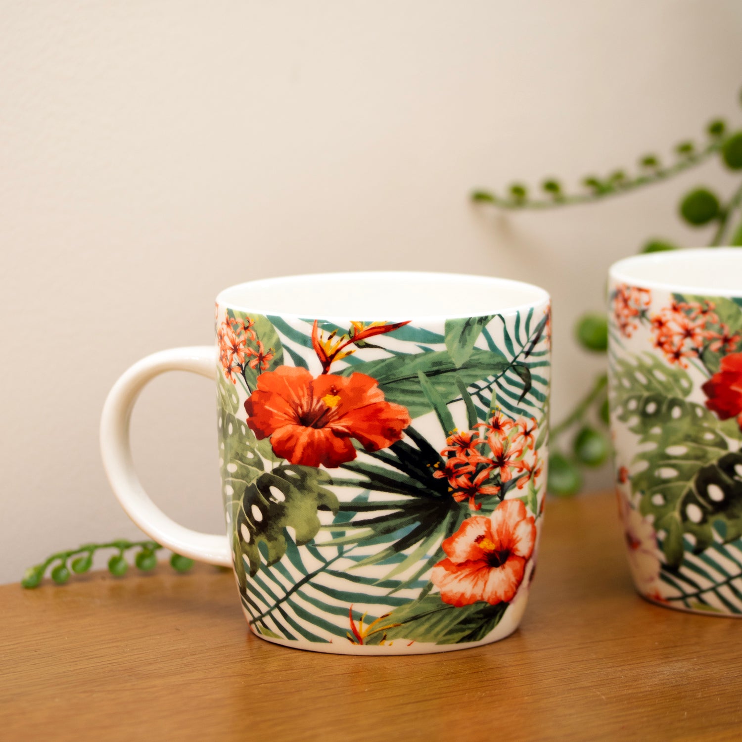 Set Of 4 Jungle Barrel Mugs