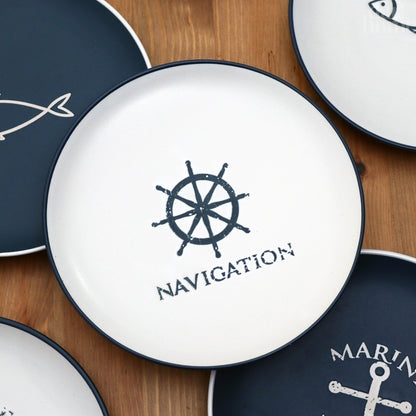 Set Of 6 Nautical Side Plates