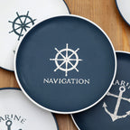 Set Of 6 Nautical Side Plates