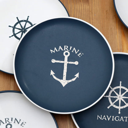 Set Of 6 Nautical Side Plates
