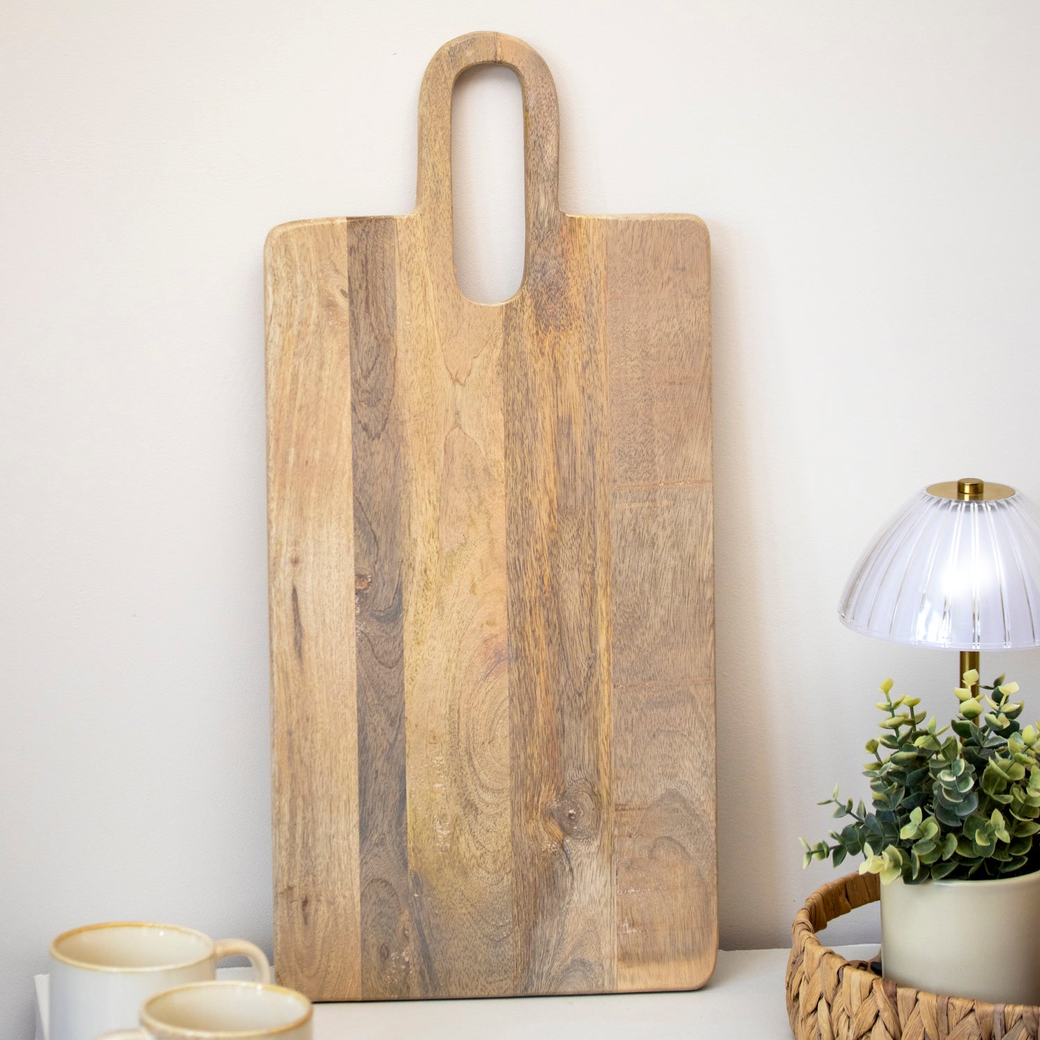 Light Mango Wood Paddle Chopping Board