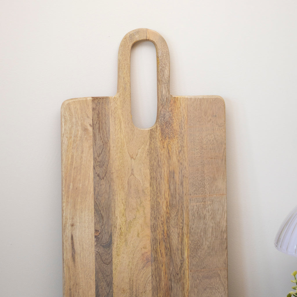 Light Mango Wood Paddle Chopping Board