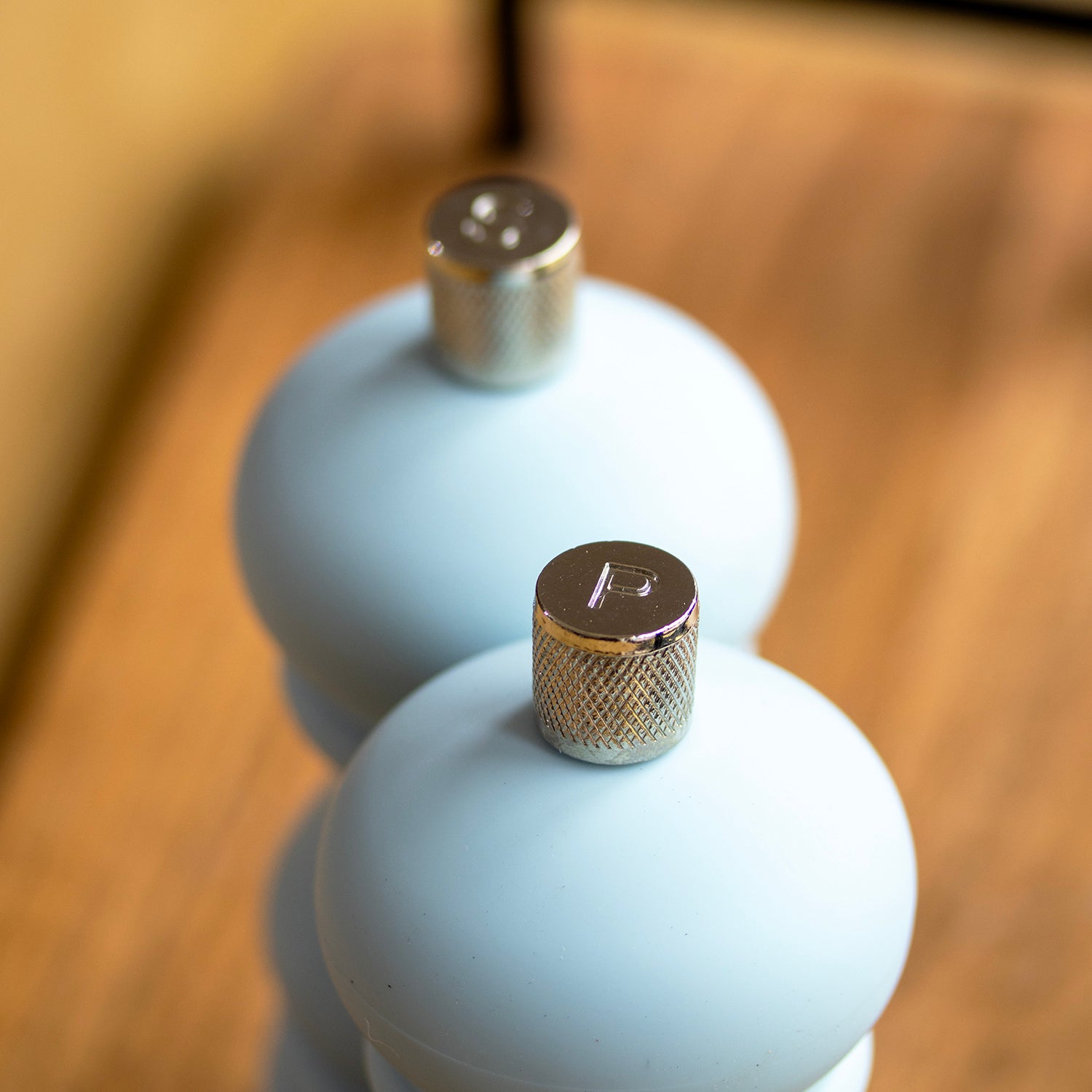 Set Of 2 Sky Blue Salt & Pepper Mills