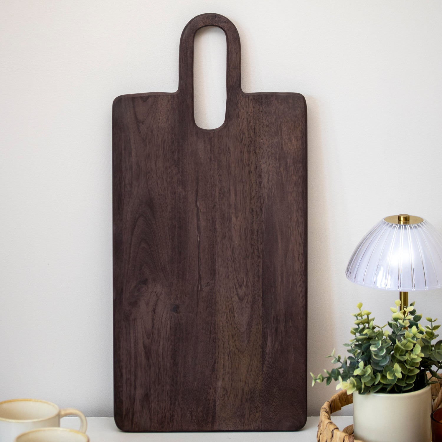 Dark Mango Wood Paddle Chopping Board