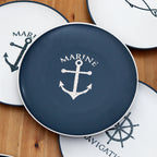 Set Of 6 Nautical Dinner Plates