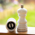 Set Of 2 Glossy White Salt & Pepper Mills
