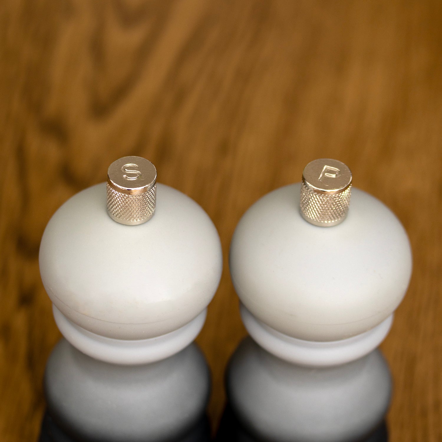 Set of 2 Grey Ombre Salt & Pepper Mills