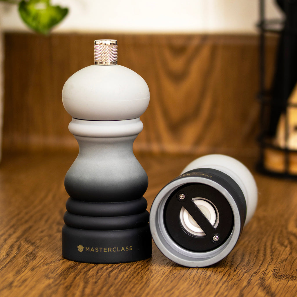 Set of 2 Grey Ombre Salt & Pepper Mills