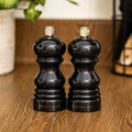Set Of 2 Glossy Black Salt & Pepper Mills