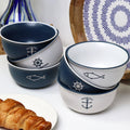 Set mit 6 nautischen Müslischalen
