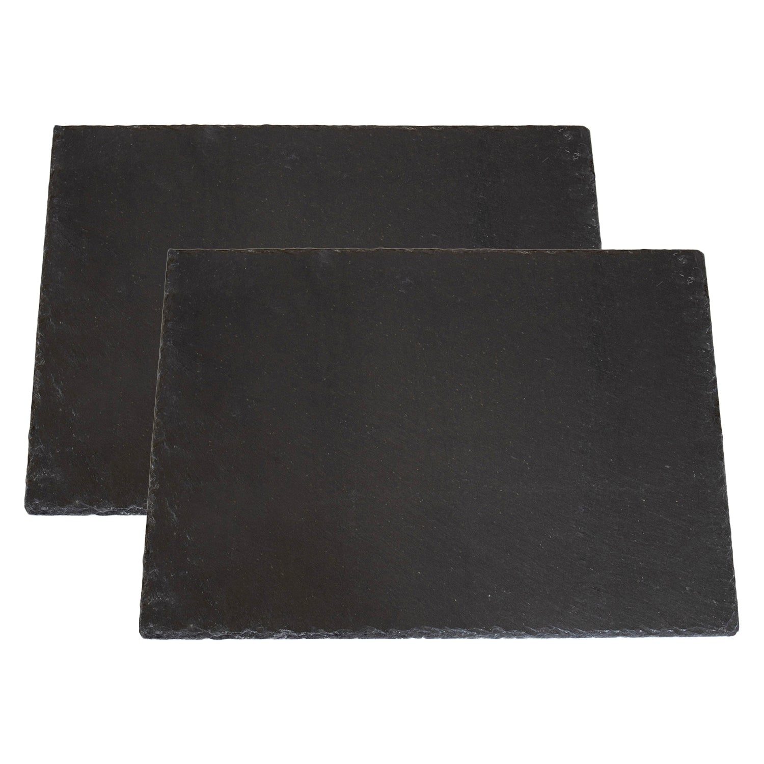 Set Of 2 Large Rectangle Slate Platters
