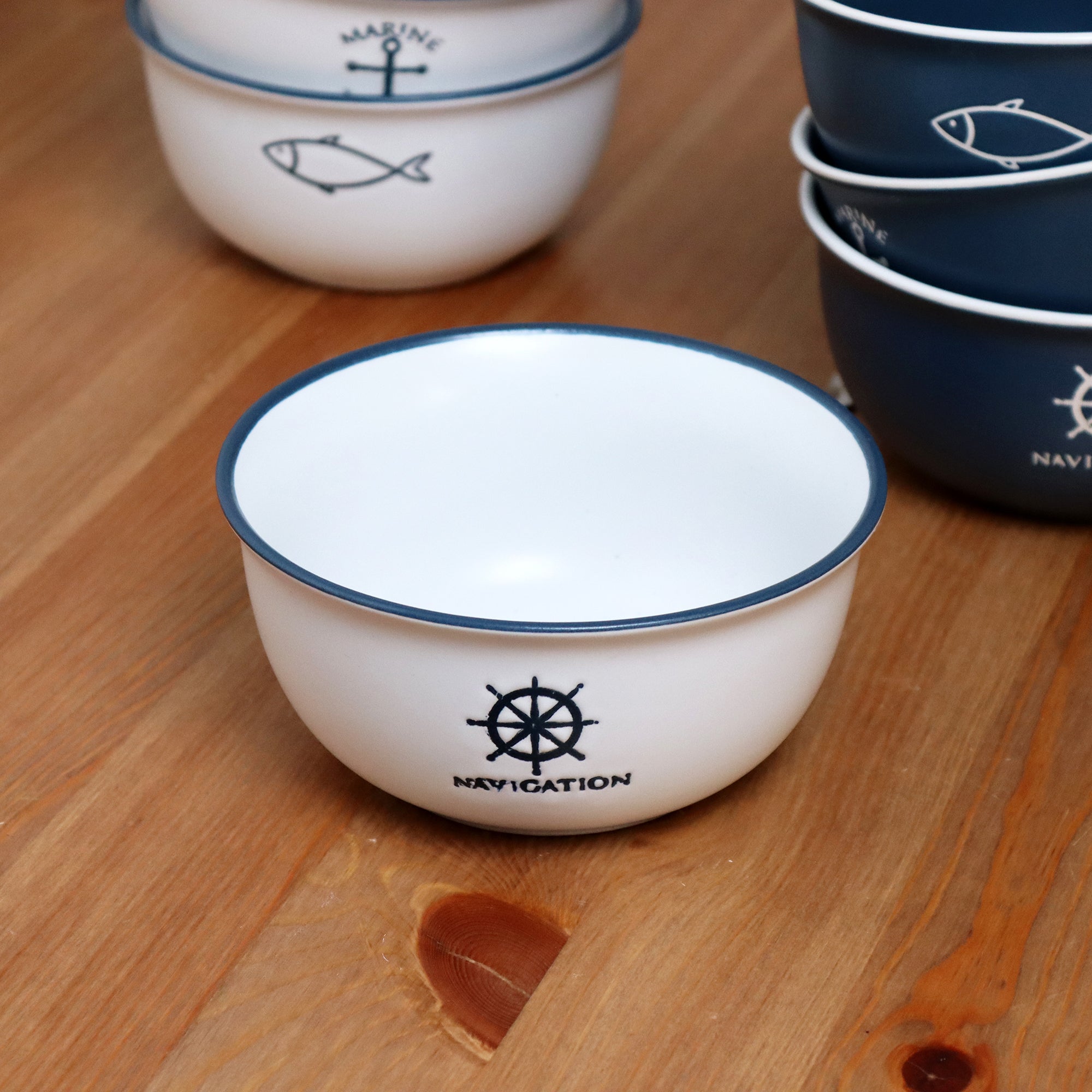 Set mit 6 nautischen Müslischalen