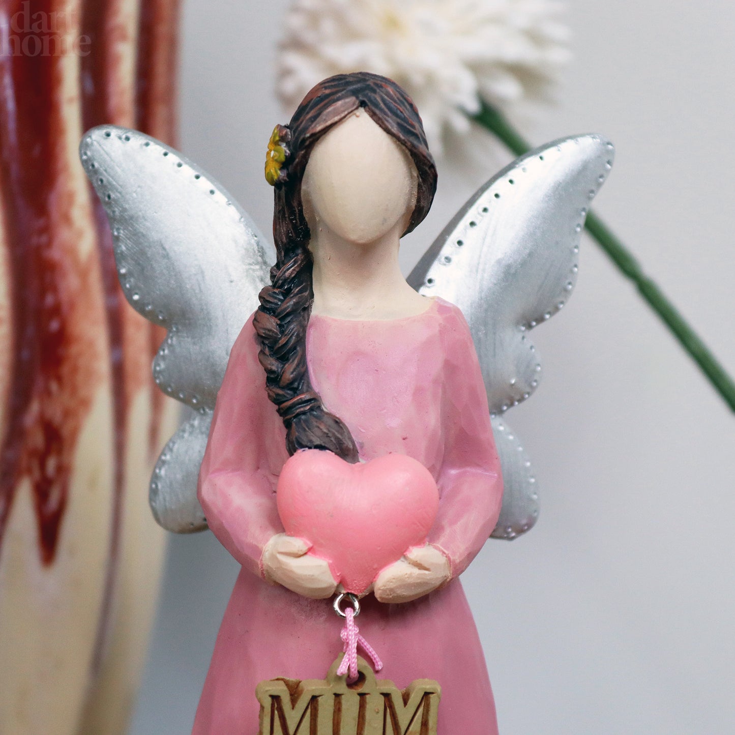 Pink Mum Angel Lady Figurine