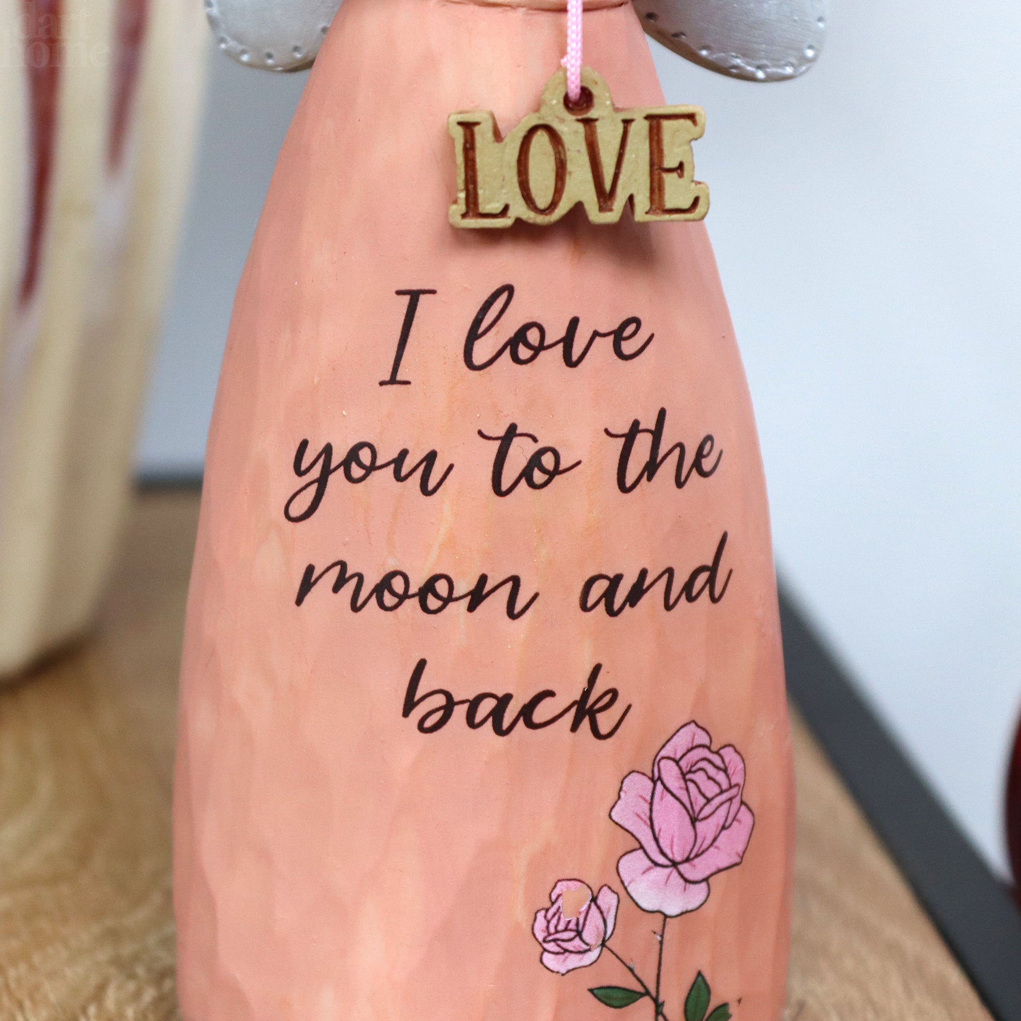 Pink Love Angel Lady Figurine