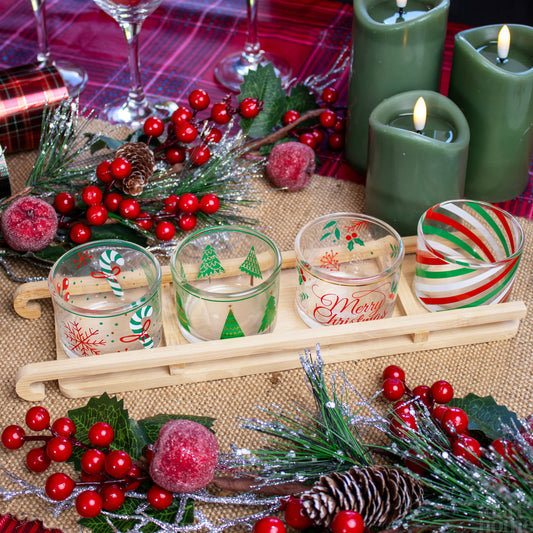 Christmas Sleigh Set Of 4 Serving Bowls