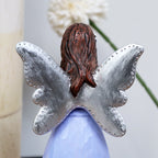 Blue Grandma Angel Lady Figurine