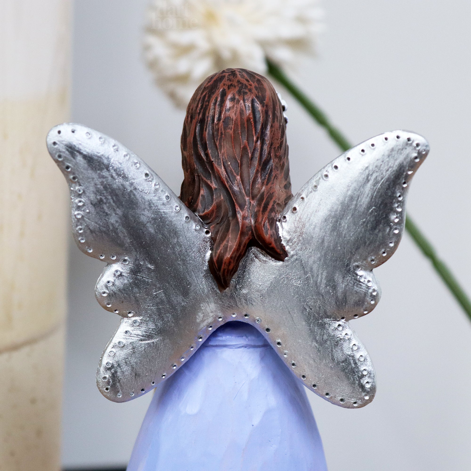 Blue Grandma Angel Lady Figurine
