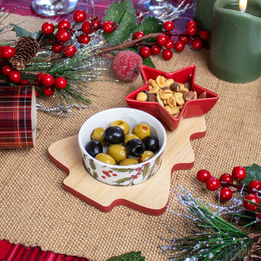 Christmas Tree Set Of 2 Serving Bowls