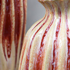Rosa reaktive Glasur-Magma-Flaschenvase