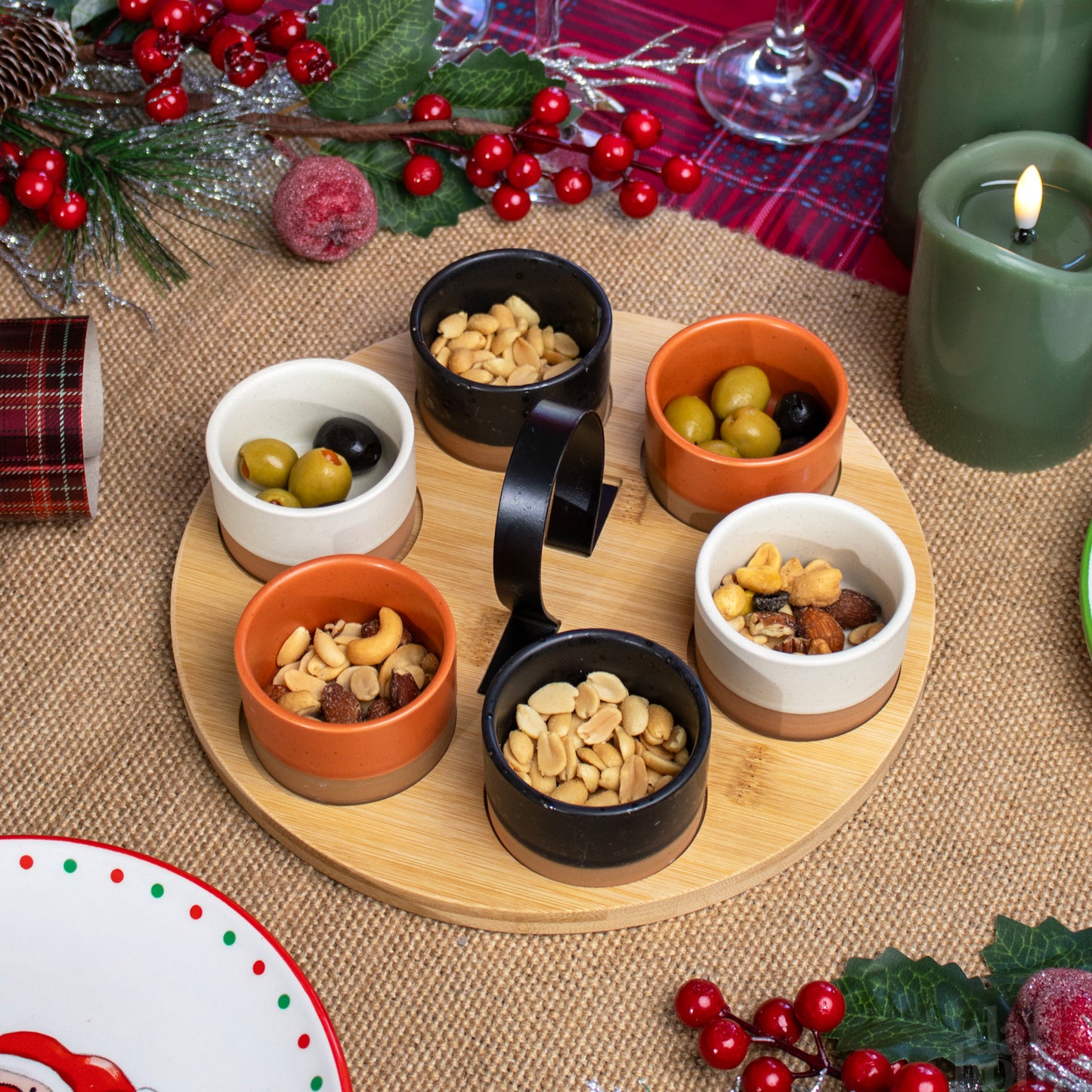 7pc Stoneware Serving Bowls Set