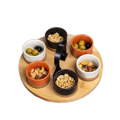 7pc Stoneware Serving Bowls Set