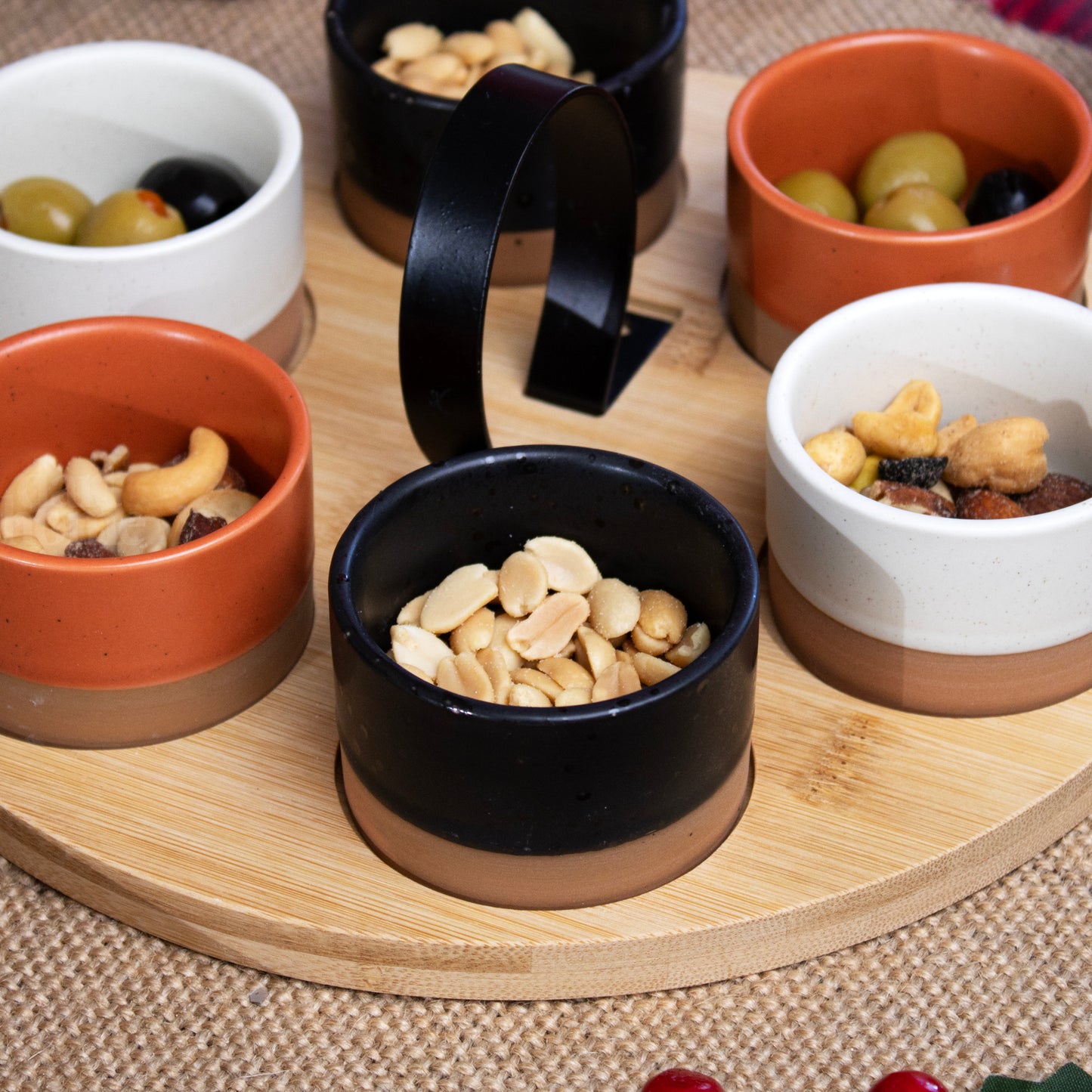 7pc Stoneware Serving Bowls Set