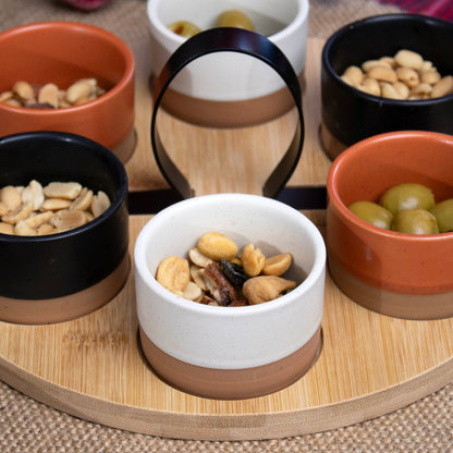 7pc Stoneware Serving Bowls Set