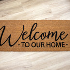 Welcome To Our Home Extra Long Doormat