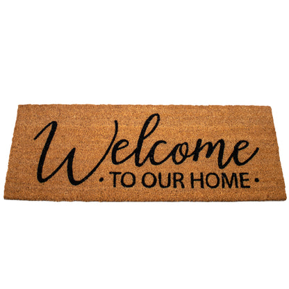 Welcome To Our Home Patio Coir Doormat