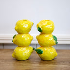 Set Of 3 Multi Fruit Stack Candlestick Holders