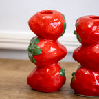 Set Of 2 Strawberry Stack Candlestick Holders