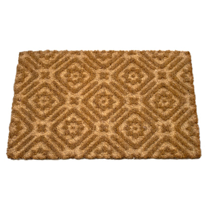 Trellis Patterned Pressed Coir Doormat