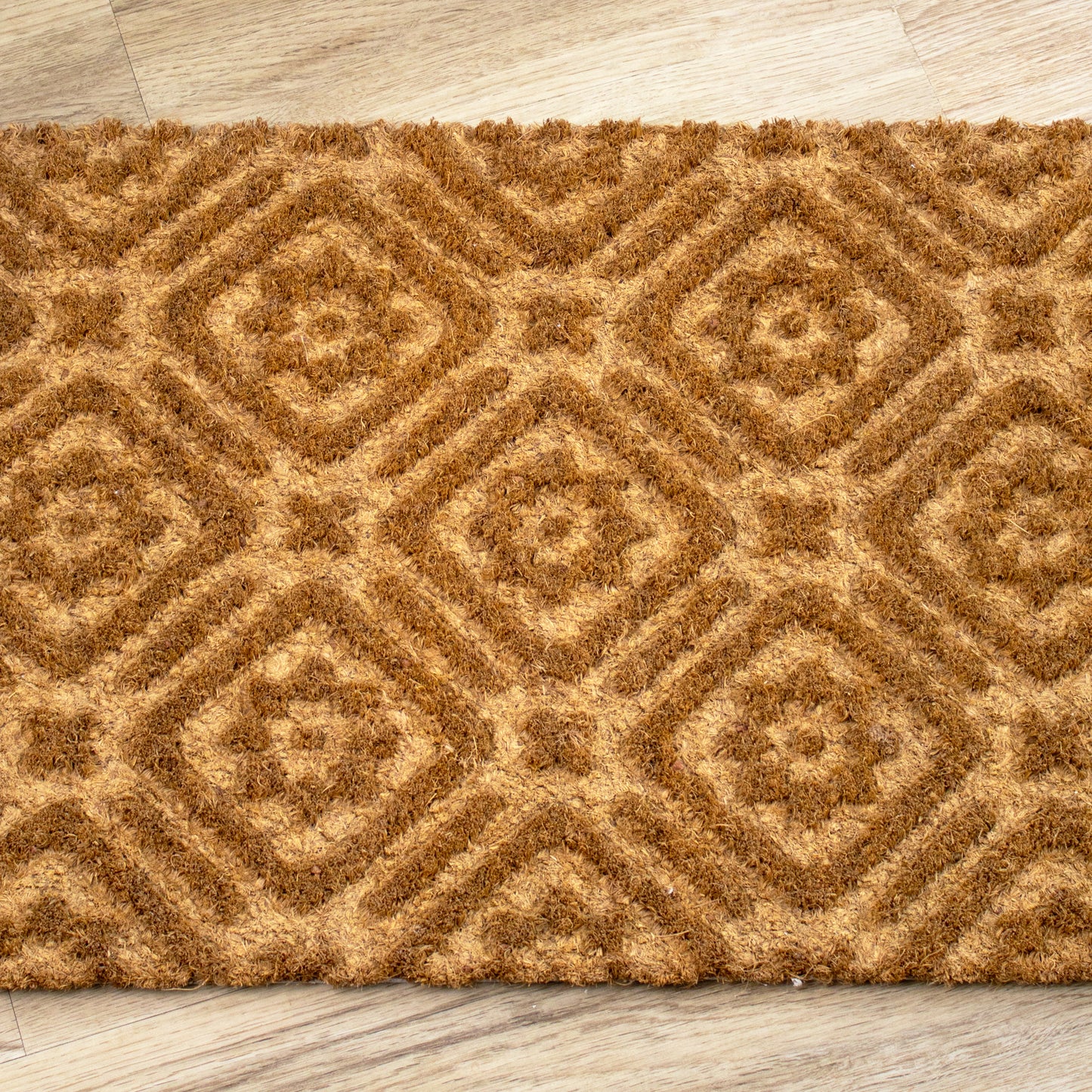 Trellis Patterned Pressed Coir Doormat