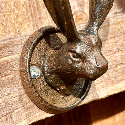 Cast Iron Hare Head Hooks