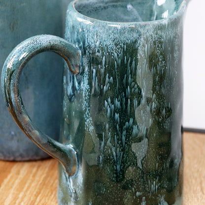Blue Reactive Glaze Jug Vase